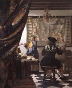 Jan Vermeer The Art of Painting oil on canvas